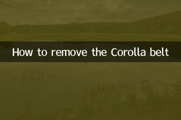 カローラベルトの外し方