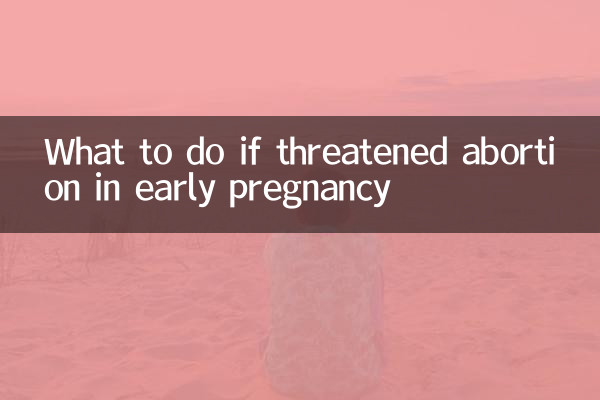 اگر حمل کے اوائل میں اسقاط حمل کی دھمکی دی جائے تو کیا کریں
