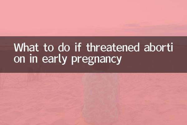 怀孕初期先兆流产怎么办