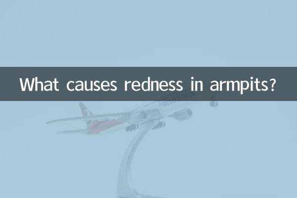 What causes redness in armpits?