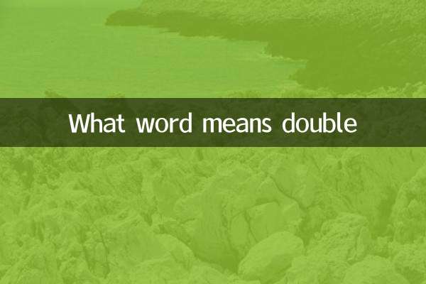 Quel mot signifie double