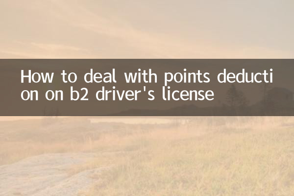Cómo lidiar con la deducción de puntos en la licencia de conducir b2
