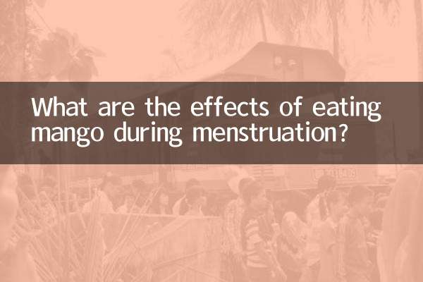 Welche Auswirkungen hat der Verzehr von Mango während der Menstruation?