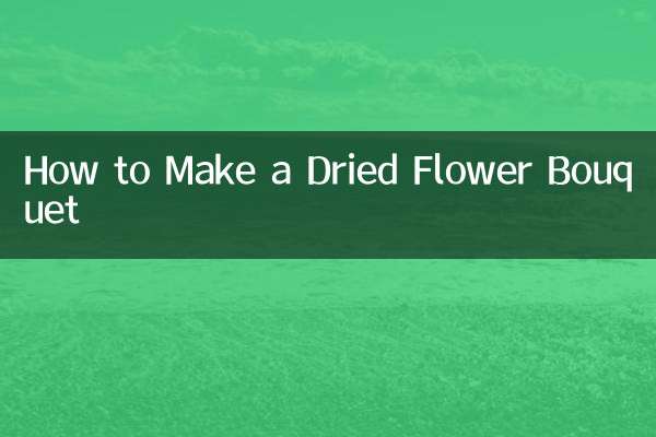 خشک پھولوں کا گلدستہ کیسے بنائیں