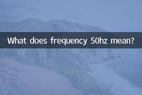 ফ্রিকোয়েন্সি 50hz মানে কি?