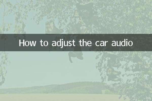 자동차 오디오를 조정하는 방법