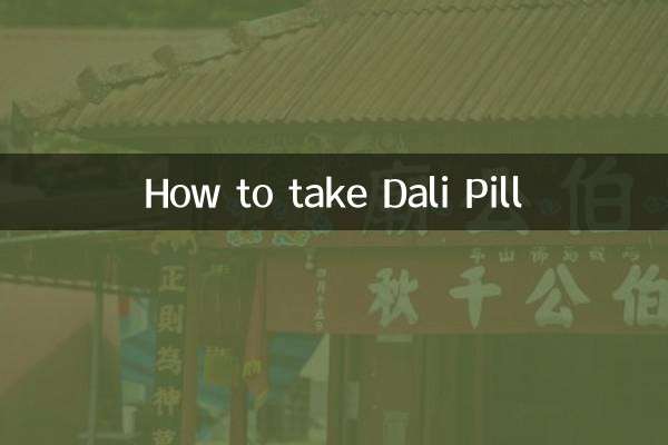 Comment prendre la pilule Dali