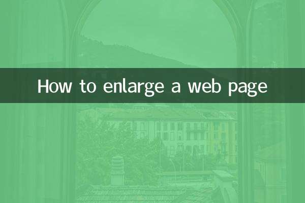 چگونه یک صفحه وب را بزرگ کنیم