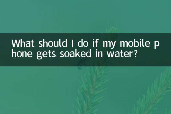 手機進水里了怎麼辦