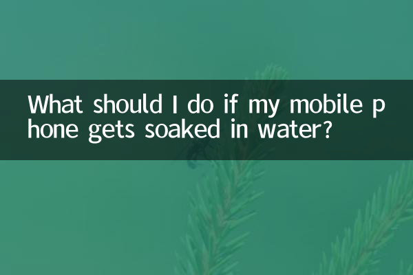 手机进水里了怎么办