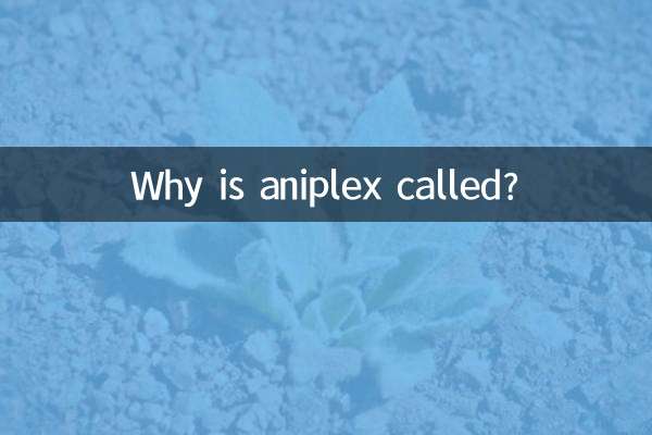 Почему аниплекс называется?