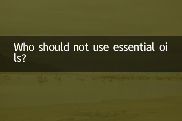 Who should not use essential oils?