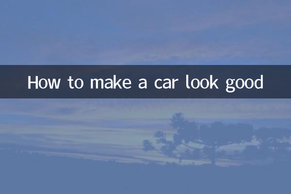 Como fazer um carro parecer bonito