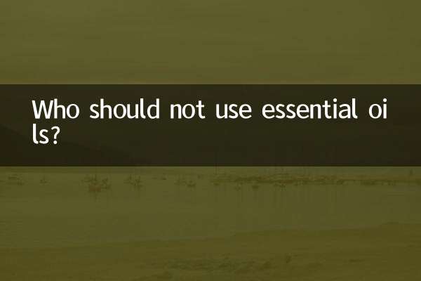 Who should not use essential oils?