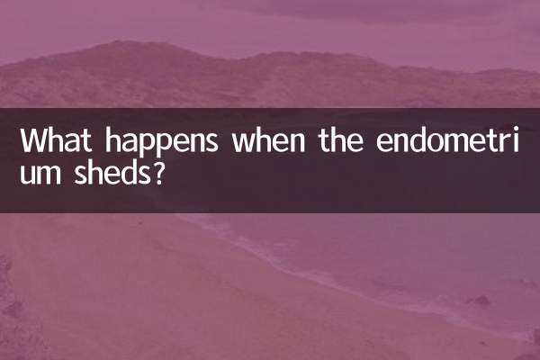 자궁내막이 떨어지면 어떻게 되나요?