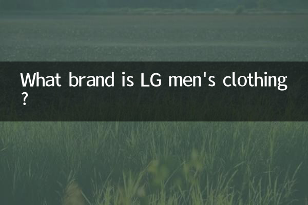 De quelle marque sont les vêtements pour hommes LG ?