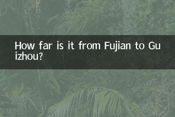 Qual a distância entre Fuquiém e Guizhou?