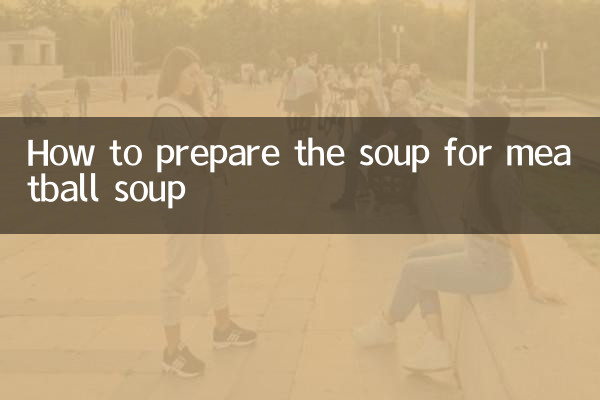 Comment préparer la soupe pour la soupe aux boulettes de viande