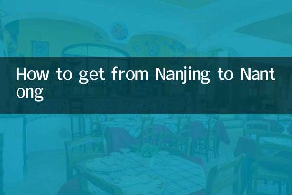 How to get from Nanjing to Nantong