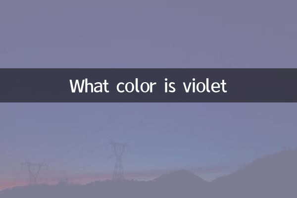Que cor é violeta