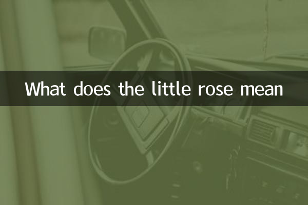 What does the little rose mean