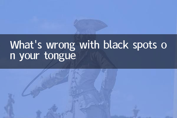 What's wrong with black spots on your tongue