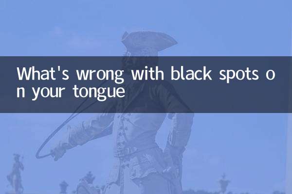 What's wrong with black spots on your tongue