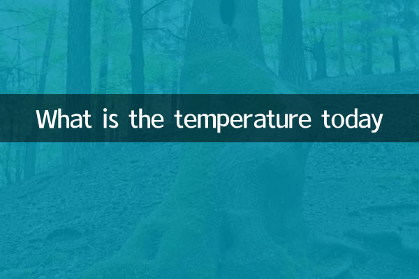 What is the temperature today