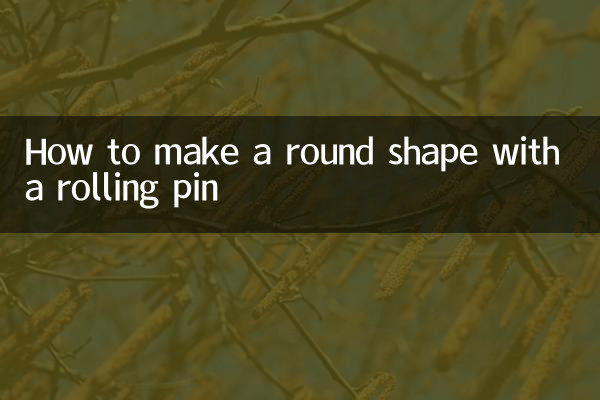 How to make a round shape with a rolling pin
