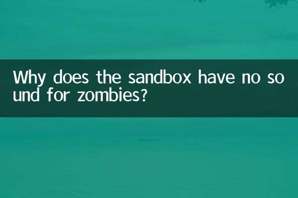 Warum hat die Sandbox keinen Ton für Zombies?