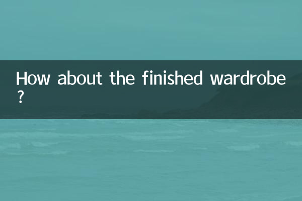 How about the finished wardrobe?