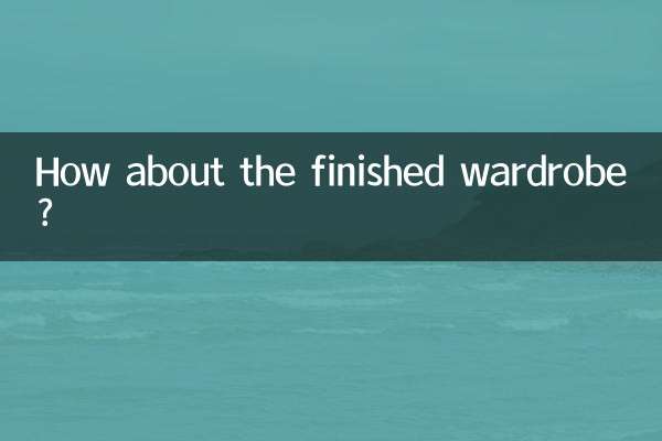 How about the finished wardrobe?
