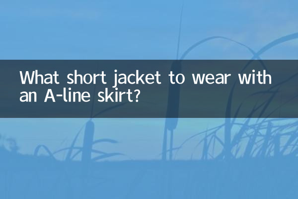 Quelle veste courte porter avec une jupe trapèze ?