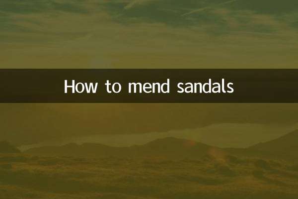 Como consertar sandálias