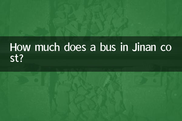 How much does a bus in Jinan cost?