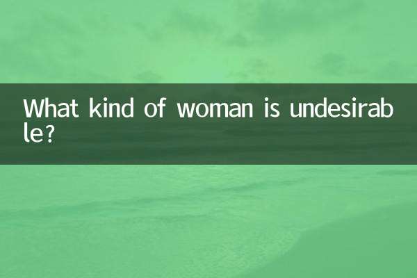 Welche Art von Frau ist unerwünscht?