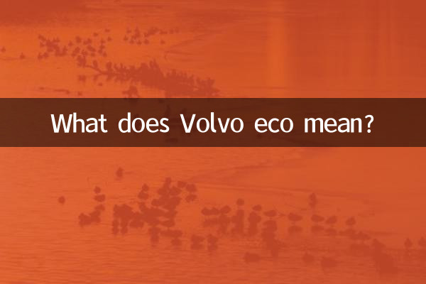 ¿Qué significa Volvo eco?