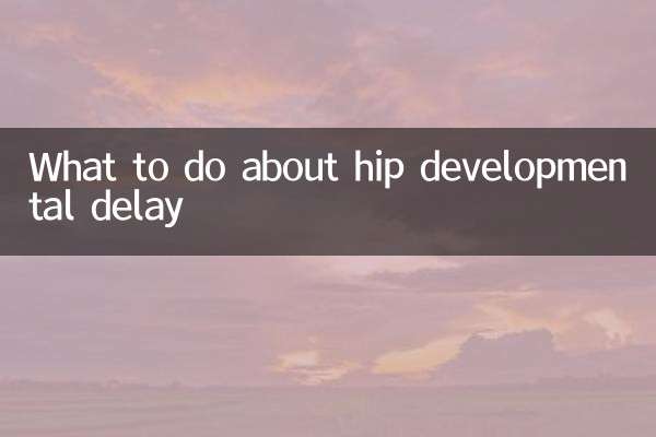 হিপ উন্নয়ন বিলম্ব সম্পর্কে কি করতে হবে
