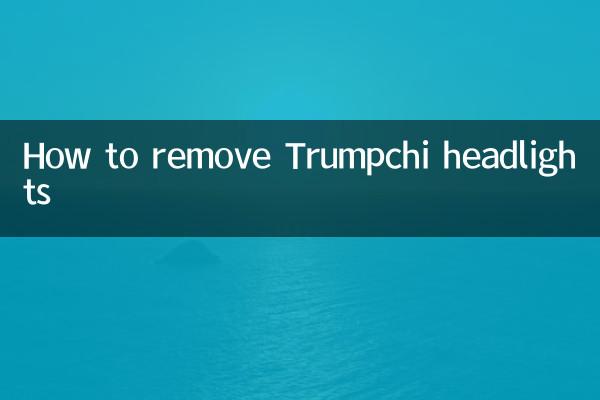 Como remover faróis Trumpchi