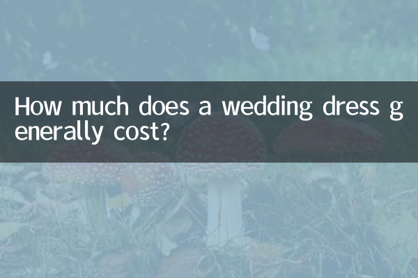 How much does a wedding dress generally cost?