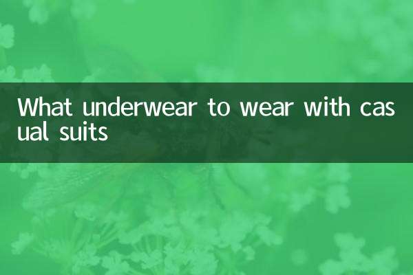 Que roupa íntima usar com ternos casuais