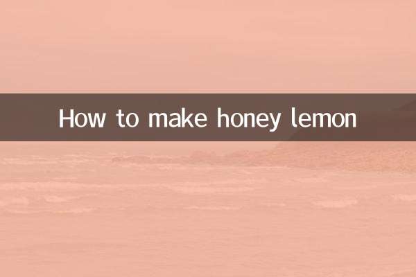 Como fazer limão com mel