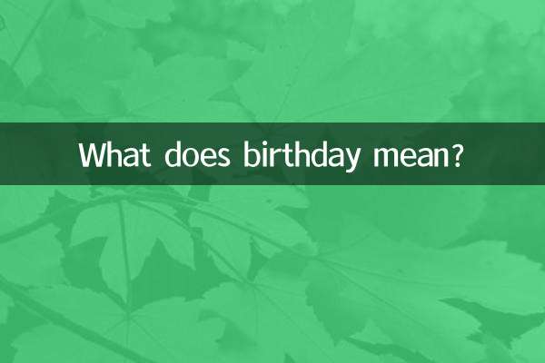 ماذا يعني عيد ميلاد؟