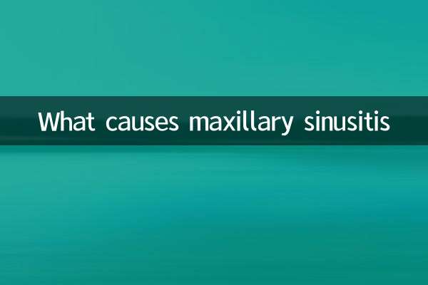 Quali sono le cause della sinusite mascellare