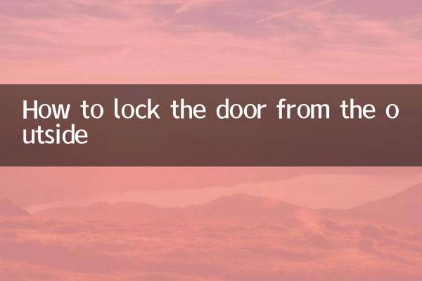 Come chiudere la porta dall'esterno