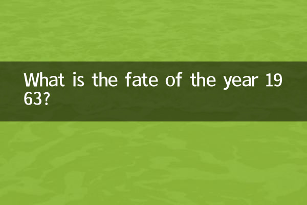 1963 年の運命はどうなるでしょうか?