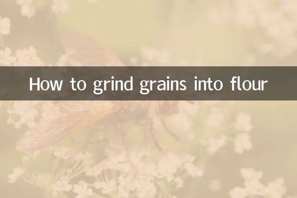 نحوه آسیاب کردن دانه ها به آرد