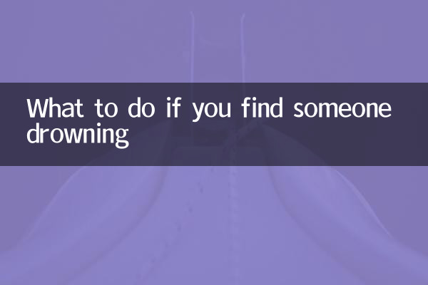 Que faire si vous trouvez quelqu'un en train de se noyer