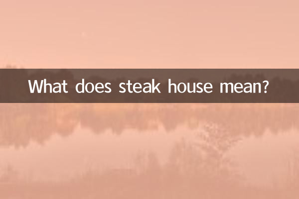 扒房是什麼意思