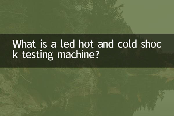 What is a led hot and cold shock testing machine?